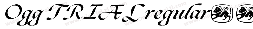 Ogg TRIAL regular字体转换